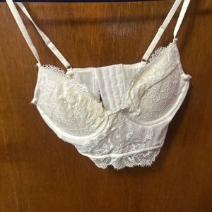 Dynamite White Lace Bustier